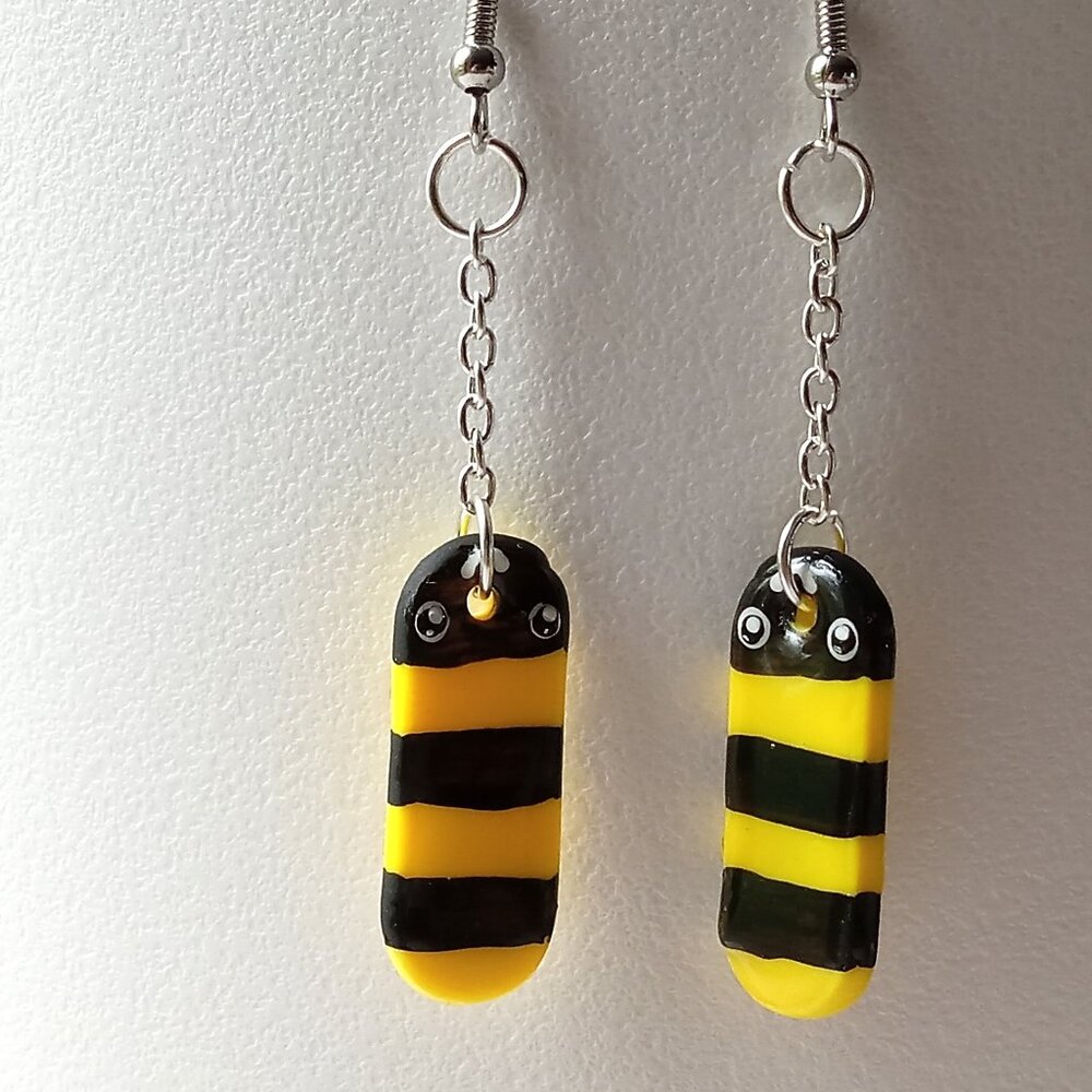 Handmade Bumble Bee Earrings